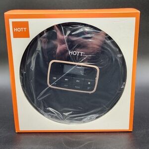 HOTT Black Portable CD Player CD611 Anti-Skip MP3 Walkman Retro Audio Tech New